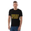 Unisex organic cotton t-shirt - Yellow Text