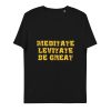 Unisex organic cotton t-shirt - Yellow Text - Image 5