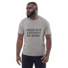 Unisex organic cotton t-shirt - Black Text