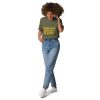Unisex organic cotton t-shirt - Yellow Text - Image 4