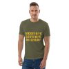 Unisex organic cotton t-shirt - Yellow Text - Image 7