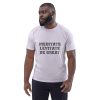 Unisex organic cotton t-shirt - Black Text - Image 6