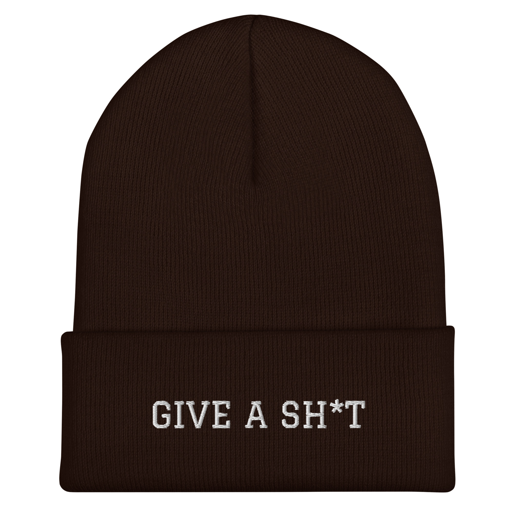 GIVE A SH*T - Cuffed Beanie - Image 2