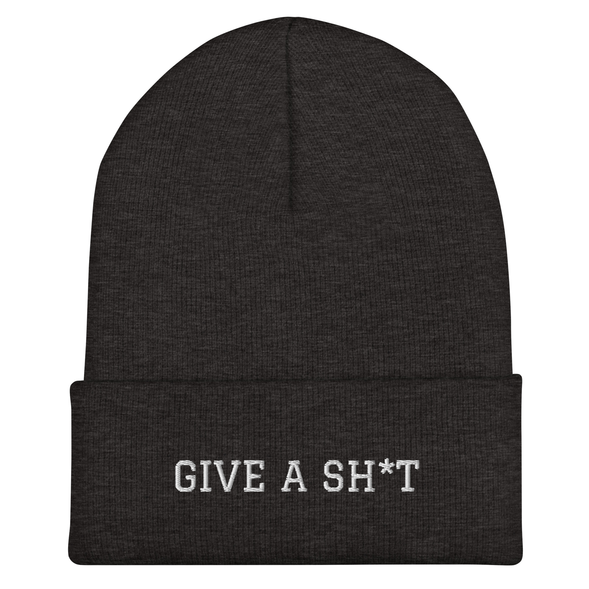 GIVE A SH*T - Cuffed Beanie - Image 4