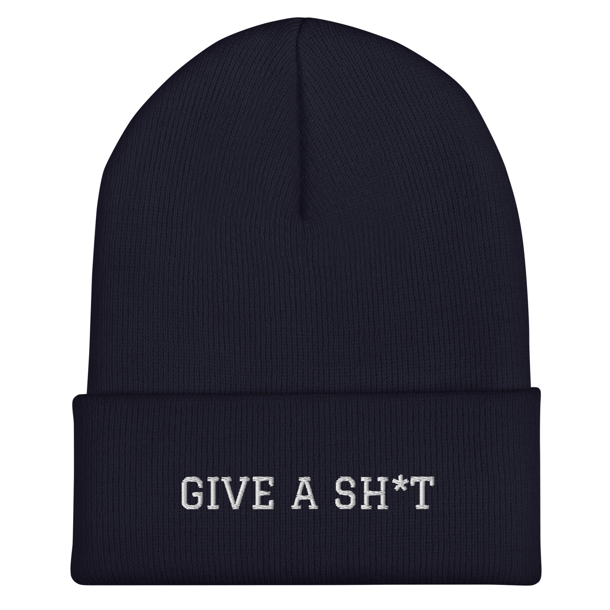 GIVE A SH*T - Cuffed Beanie - Image 3