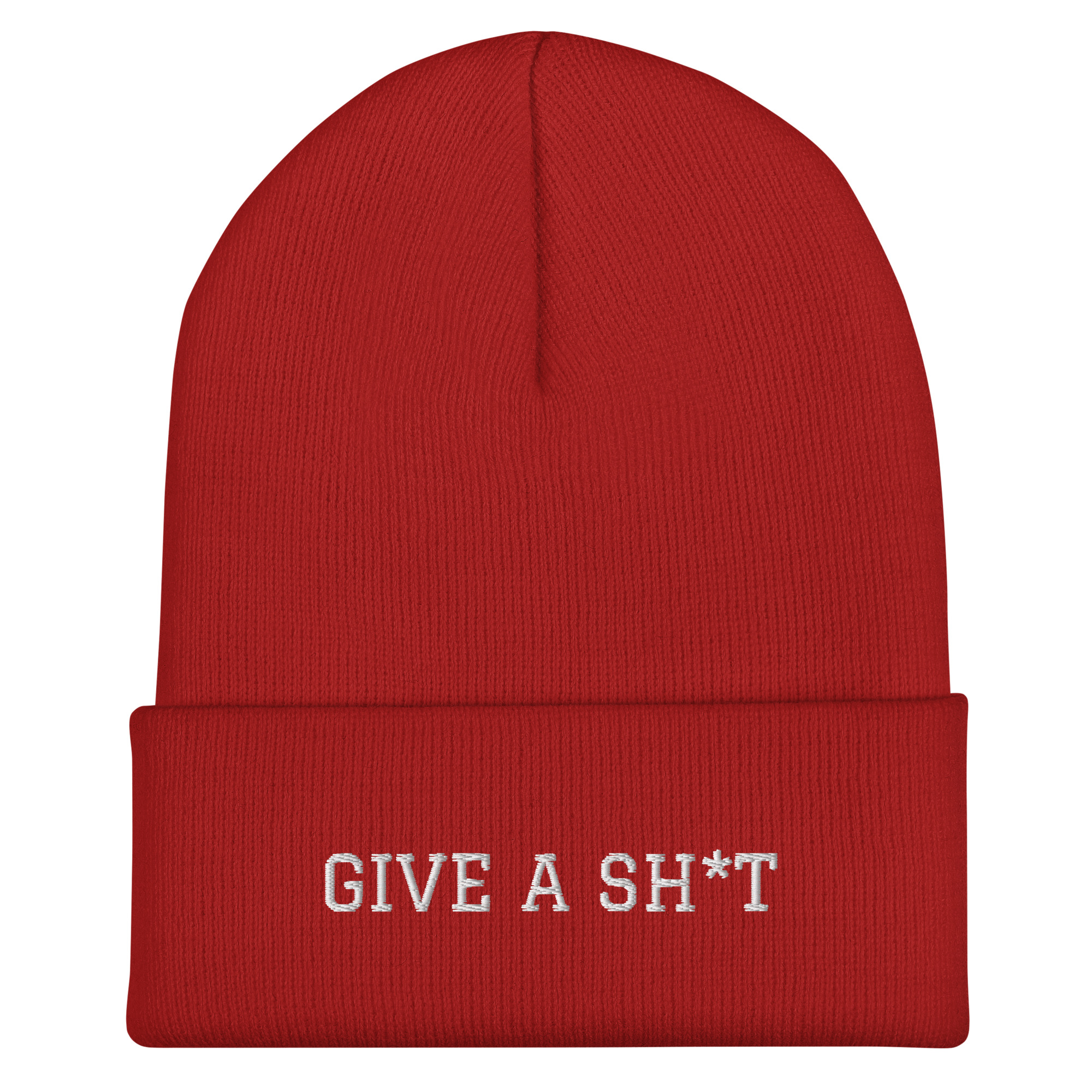 GIVE A SH*T - Cuffed Beanie - Image 6