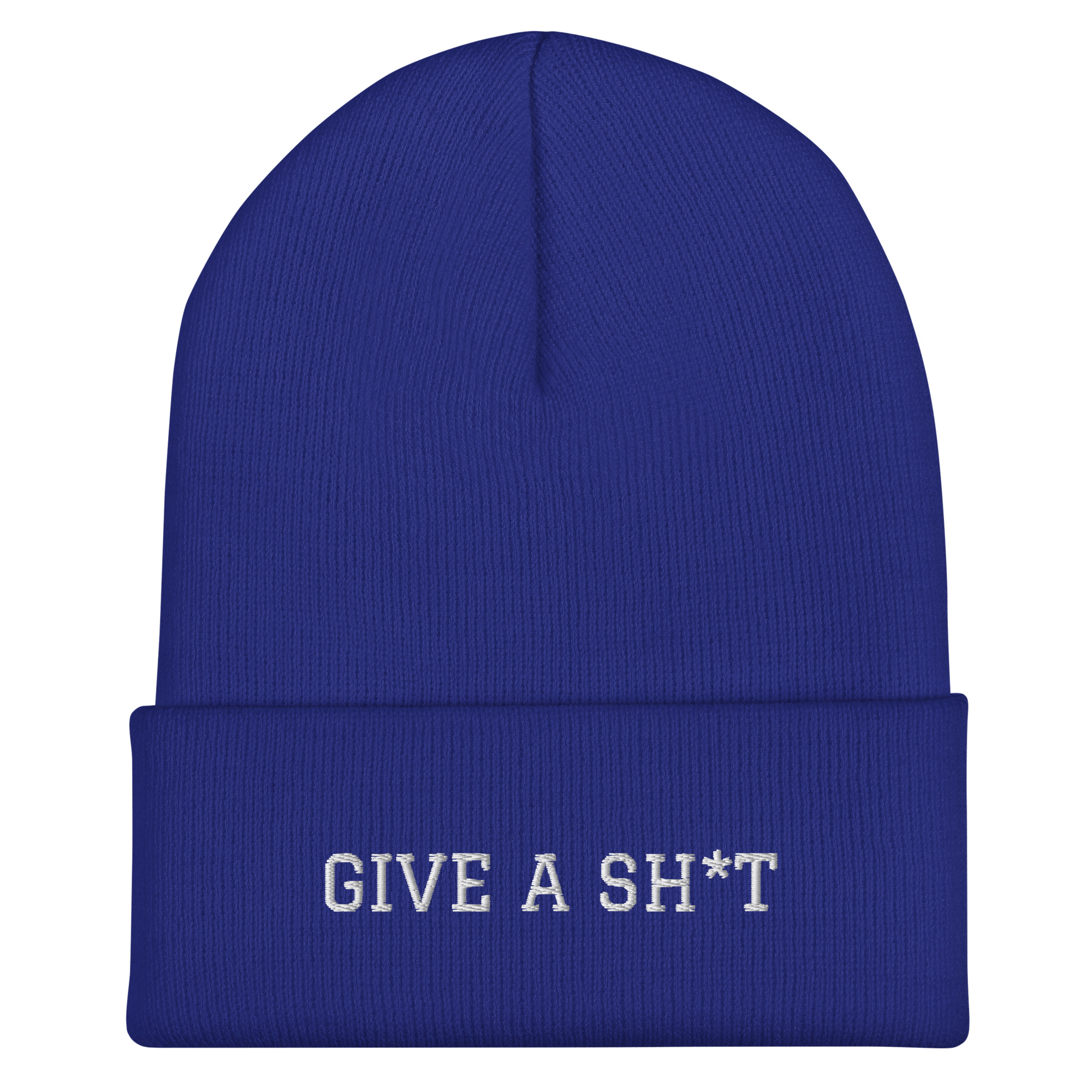 GIVE A SH*T - Cuffed Beanie - Image 5